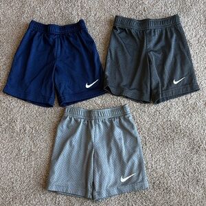 4T Nike Mesh Toddler Shorts - Blue, Dark Gray, Light Gray